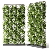 Office partition with plants