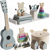 Jabadabado Teddy Wooden Toys, Decoration and Storage for kids