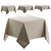 Tablecloth on a square table