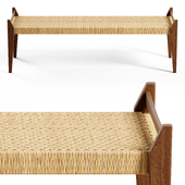 Zara Home - Rattan wooden bench