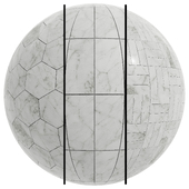 FB917 White marble ceramic tiles floor covering | 3mat | 4k | PBR