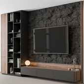 TV Wall Cliff and Wood - Set 145