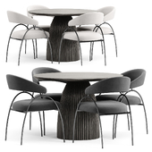 Uma dining chair and Gallus dining table