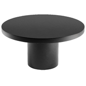 Obsidian 60" Round Dining Table in Black