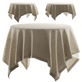 Tablecloth for a round table