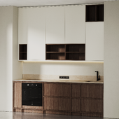 Кухонный гарнитур Modern Kitchen Minimal Wood Japandi