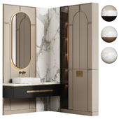 Мебель для ванной комнаты 12 в стиле современная классика