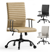 MEDIUM BACK BONDED LEATHER OFFICE CHAIR