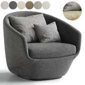 Donna Fabric Lounge Chair