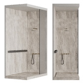 Shower cabin with partition 004