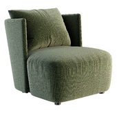 Elvina Fabric Armchair - Fir Green