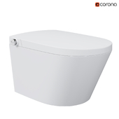 White Elongated Smart One-Piece Wall Mounted Automatic Toilet