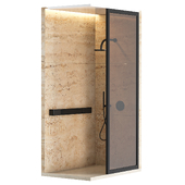Shower cabin with partition 04