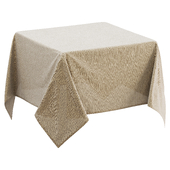 Tablecloth on a square table