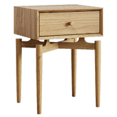 Scandinavian style bedside table 1 drawer