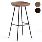 Randle Tractor Bar Stool With Metal Legs
