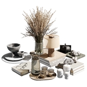Decorative set for living room table 04
