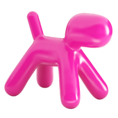 Deep Pink Animals Figurines