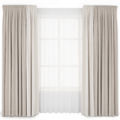 two-color straight curtains