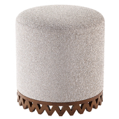 Lombox Cream Round Stool