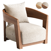 Rubautelli wooden lounge chair
