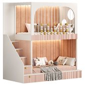 Designer two-level bed Kids room