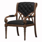 A leather arm-chair is Albion