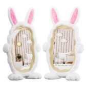 Plush bunny mirror