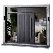 Metal entrance group for home and office door