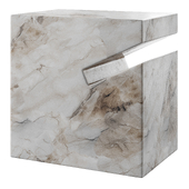Natural side table marble
