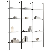 Shelving with decorative objects 03