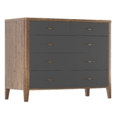 Chest of drawers La Nage with five drawers