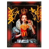 Картина в классической раме с вензелями The Queen of Fries от Saint Vandal