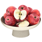 white bowl of apples