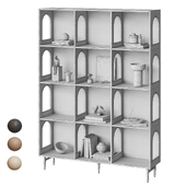 INTERERNO shelving unit with arches