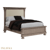 OM Bed 140x200 with low footboard, with soft finishing in American style
