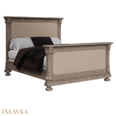 OM Bed 160x200 with high footboard, with soft finishing in American style