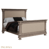 OM Bed 180x200 with high footboard, with soft finishing in American style