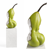 Pear sculpture by Dominique Rayou