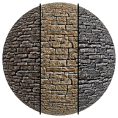 FB936 stone Facade coverings,Ledge&lime Stone 14-16 | 3MAT | PBR | Seamless