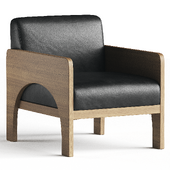 Jeanne Leather Chair Sonoma Black