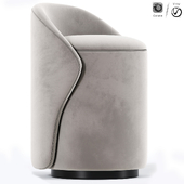 Humply Modern White Makeup Vanity Makeup Stool Chair