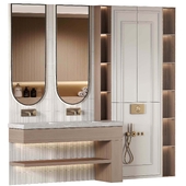 Bathroom furniture N018 in Neoclassic and Modern style