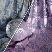 Damask Floral Jacquard Brocade Fabric material (in 2 color themes) -33
