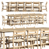 Edu Furniture Dining Set V2 / Набор обеденной мебели
