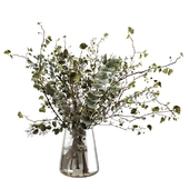 Bouquet of branches and grass
