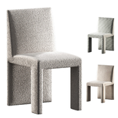 Manner Matter Martin chair. 3 material options - boucle suede and striped fabric.