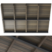 Wood ceiling beams