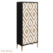 OM Diamond pattern cabinet with two doors in designer style