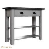 OM Console with two shelves and a metal tabletop in a classic style